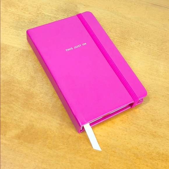 kate spade Other - Kate Spade ♠️ Pink Pocket Notebook “This Just In”